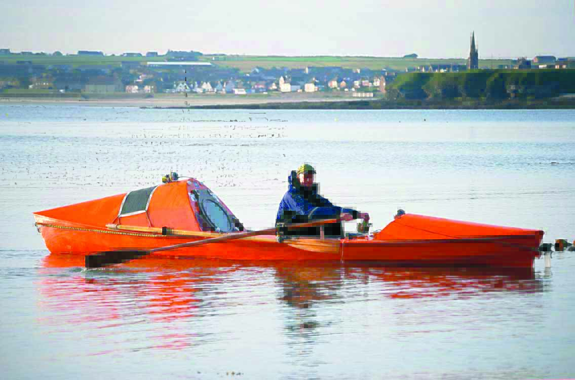 Chris Duff is shown heading for the Orkney Islands in this shot from his blog. Ken Nicol