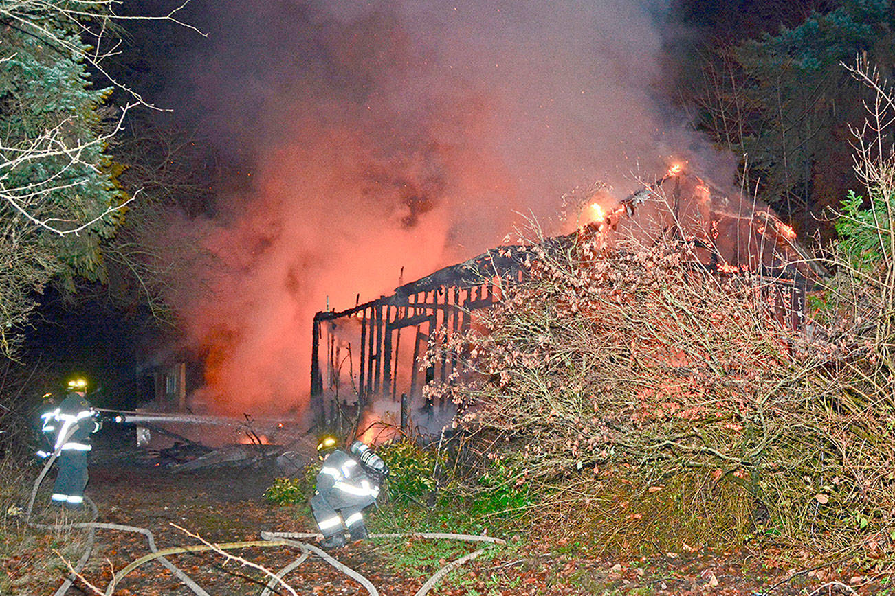 Vacant home lost but no injuries in Sunday night fire in Port Angeles