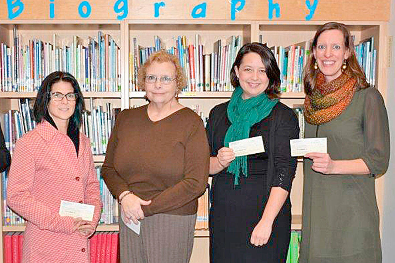 Beta Nu Chapter of Delta Kappa Gamma awards four checks to PASD educators