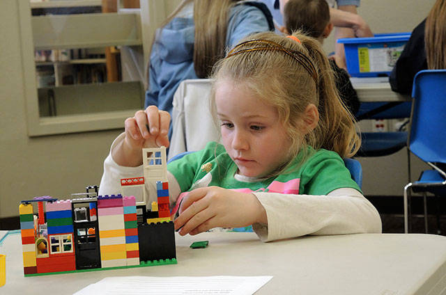The Sequim Library hosts three sessions of Cool Creations Lego Building Challenge on Feb. 24. (North Olympic Library System)