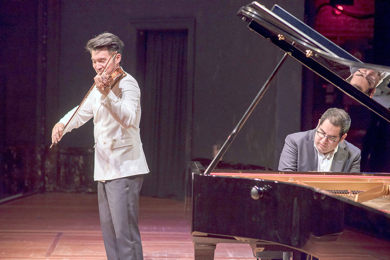 Violinist Ray Chen and pianist Julio Elizalde will perform in am Olympic Music Festival concert in Seattle on March 31.