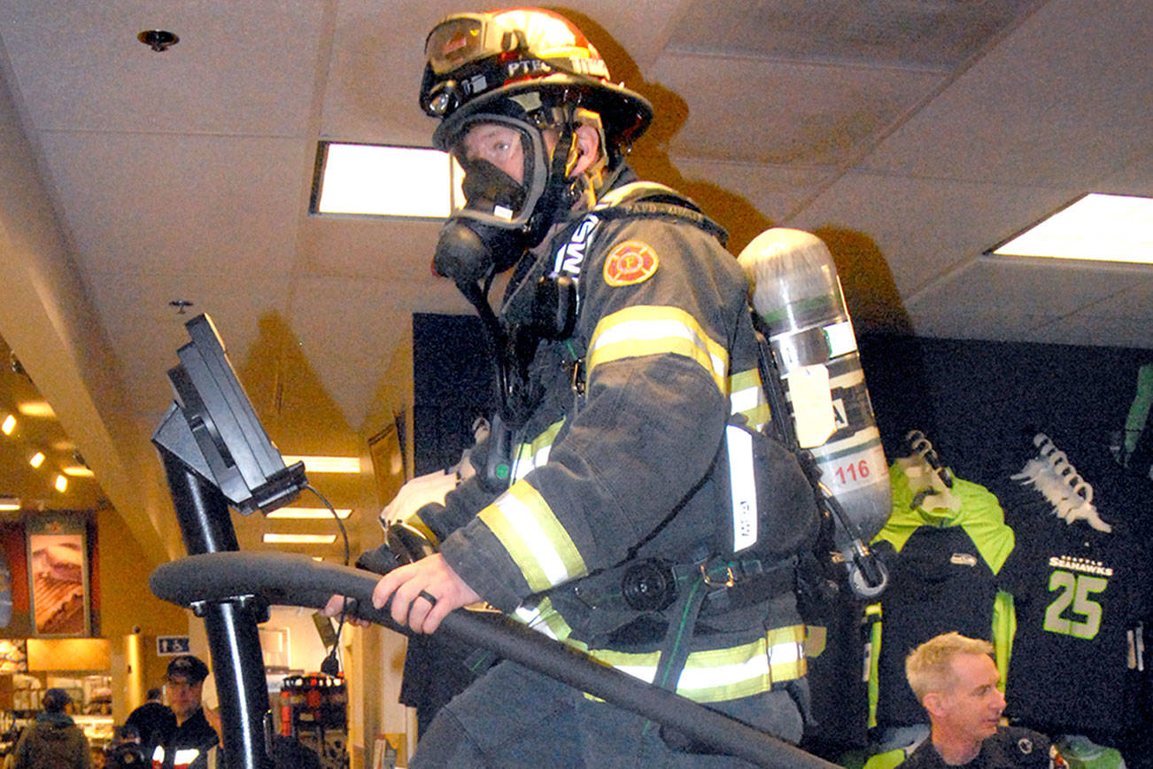 North Olympic Peninsula firefighters train to climb Columbia Center for a cause