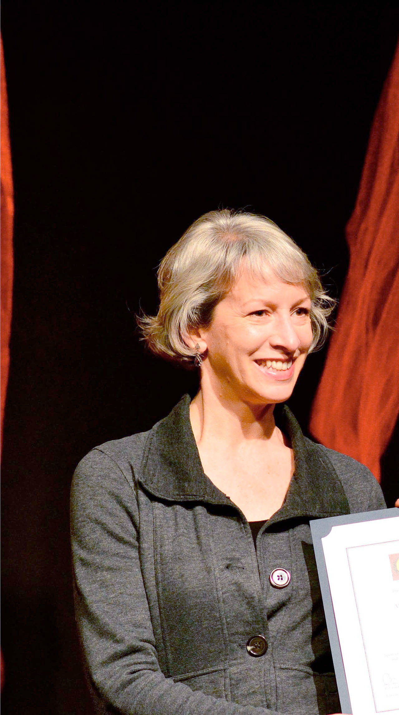 Angela Gyurko of Port Townsend is among the winners of PlayFest’s one-act playwriting competition. (Diane Urbani de la Paz/for Peninsula Daily News)