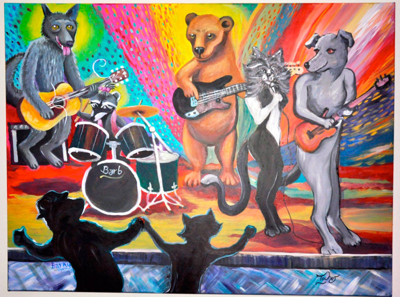 Artist Jeff Tocher will have another go at Three Too Many after painting them one year ago at Bar N9ne.