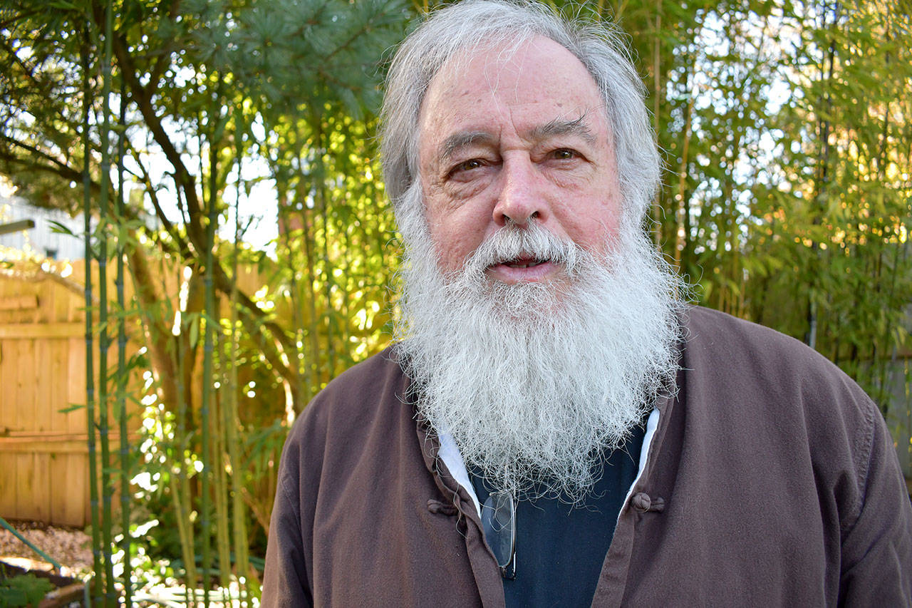 Port Townsend’s Bill Porter, who translates Chinese poetry under the name Red Pine, is the 2018 recipient of the Thornton Wilder Prize for Translation by the American Academy of Arts and Letters. He heads to New York to pick up his prize next month. (Jeannie McMacken/Peninsula Daily News)
