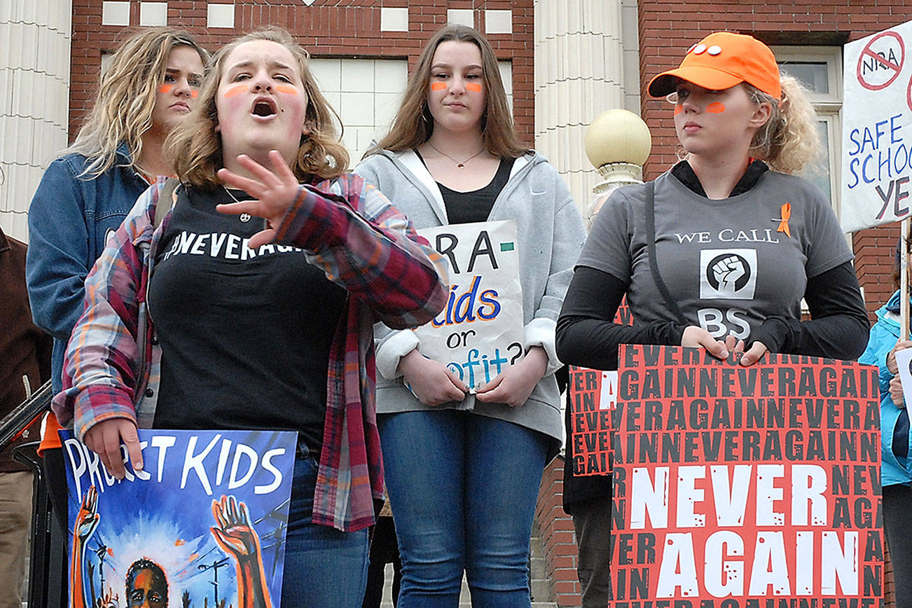 Students, supporters march on anniversary of Columbine shootings