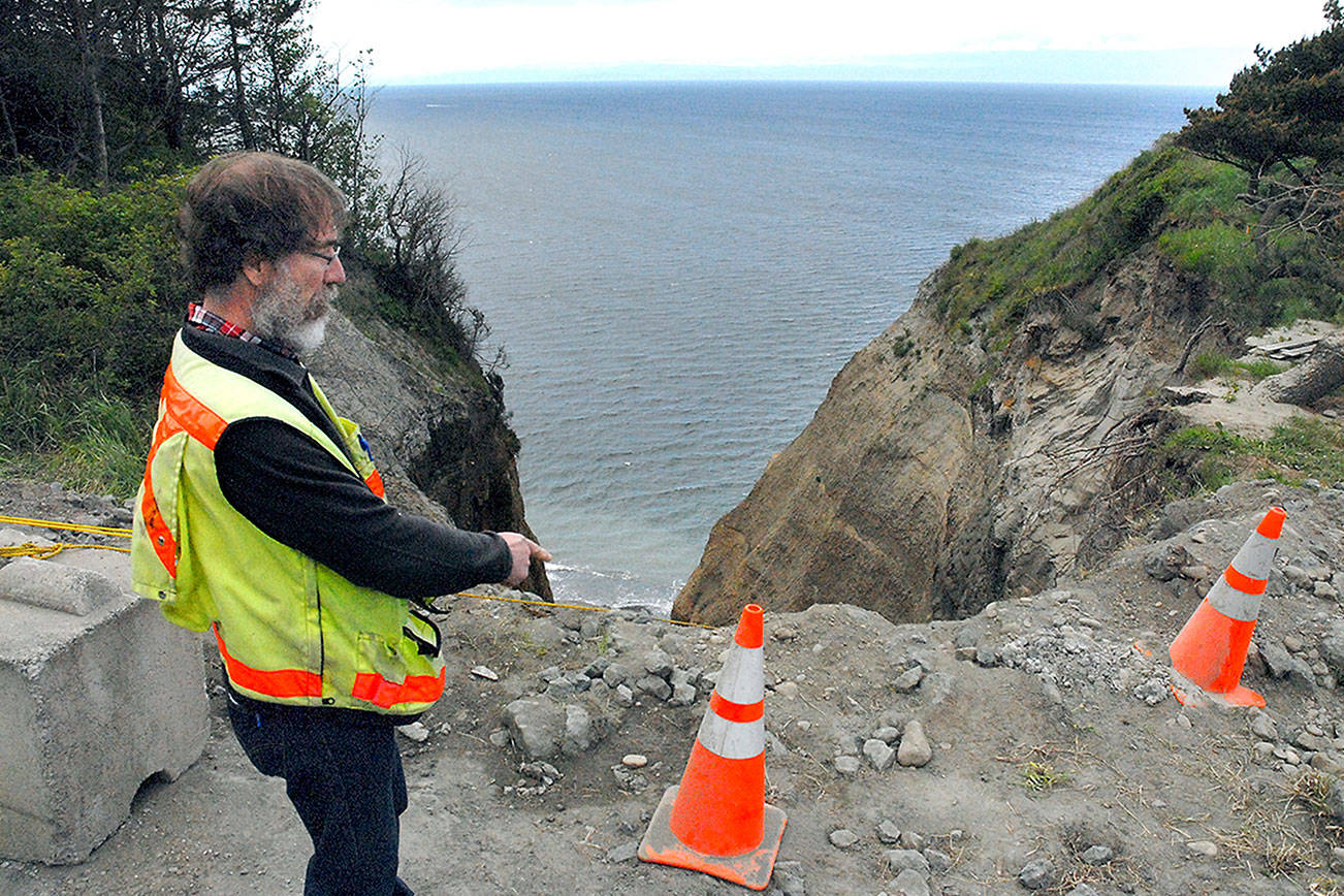 Clallam plans to replace culvert where bluff is eroding near Port Angeles