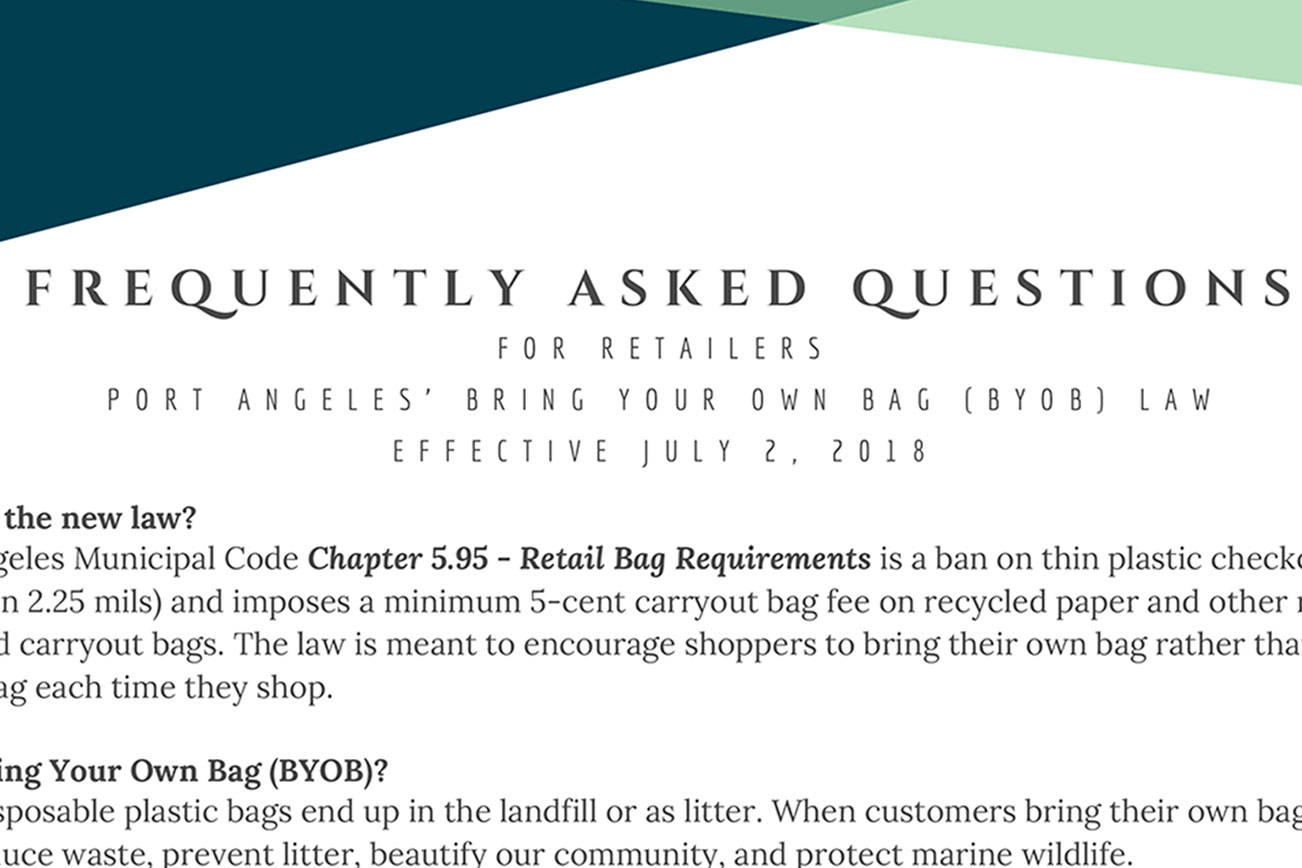 Port Angeles prepares for new plastic bag law