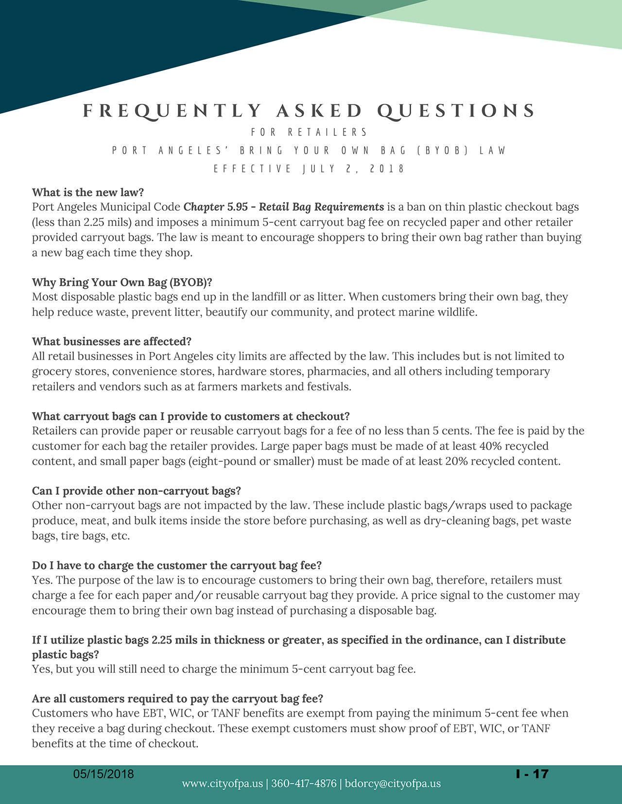 Port Angeles prepares for new plastic bag law