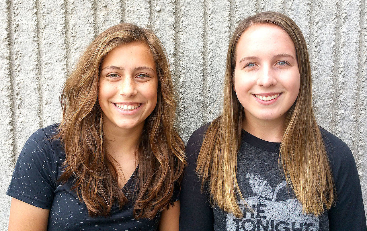 Sequim’s Jessica Dietzman, left and Kali Wiker