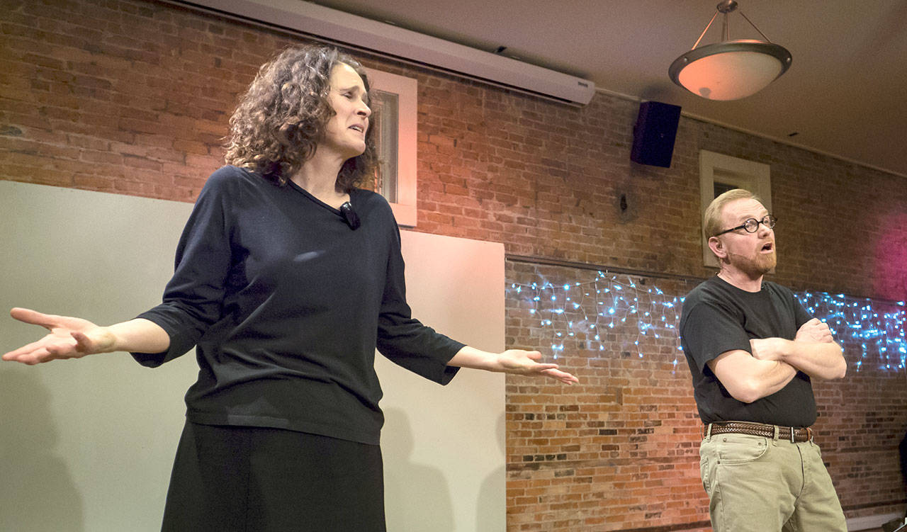 Ingrid Nixon and Jeff Doyle will perform “The Lost Diaries of Eve and Adam.”