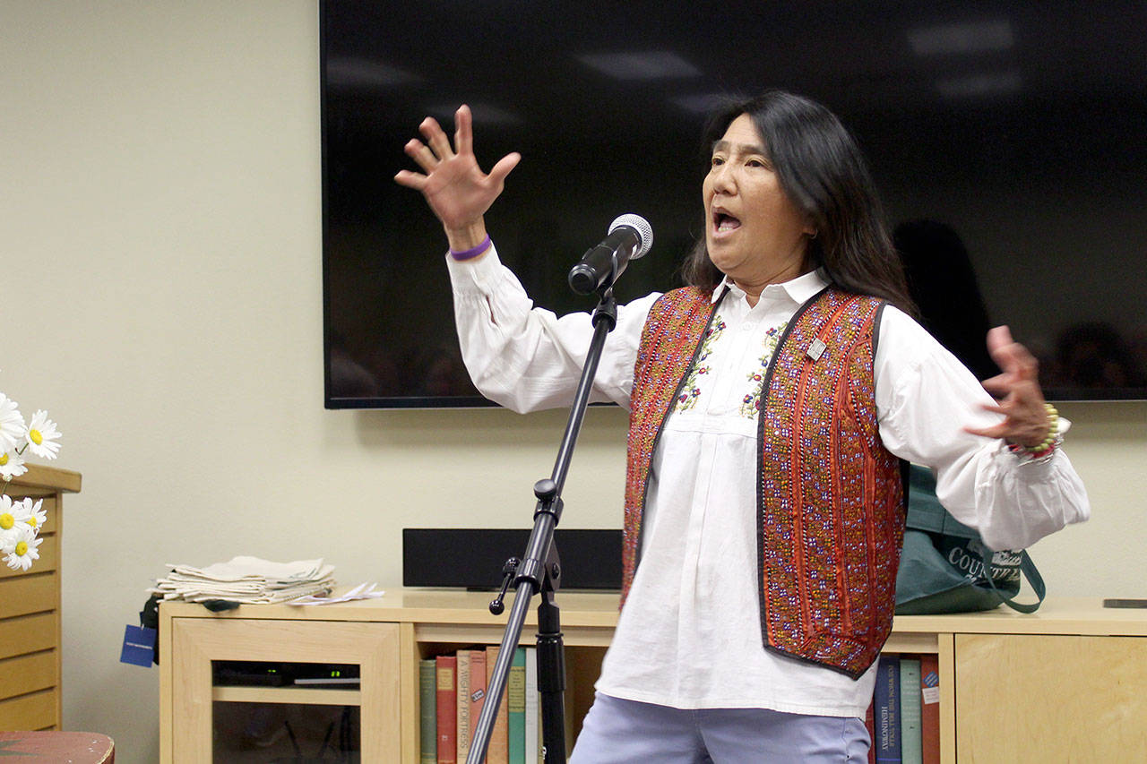 Tobey Anderson took third prize in the 2016 Liars Contest, an event that returns to the Port Angeles Library on Saturday. (The Story People of Clallam County)