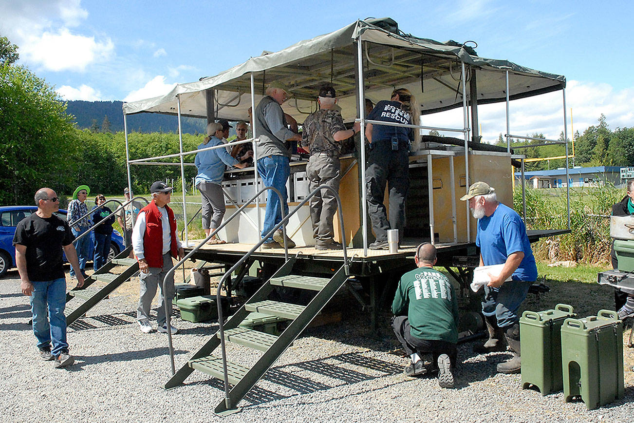 PHOTOS: Field kitchen arrives in Joyce for disaster prep