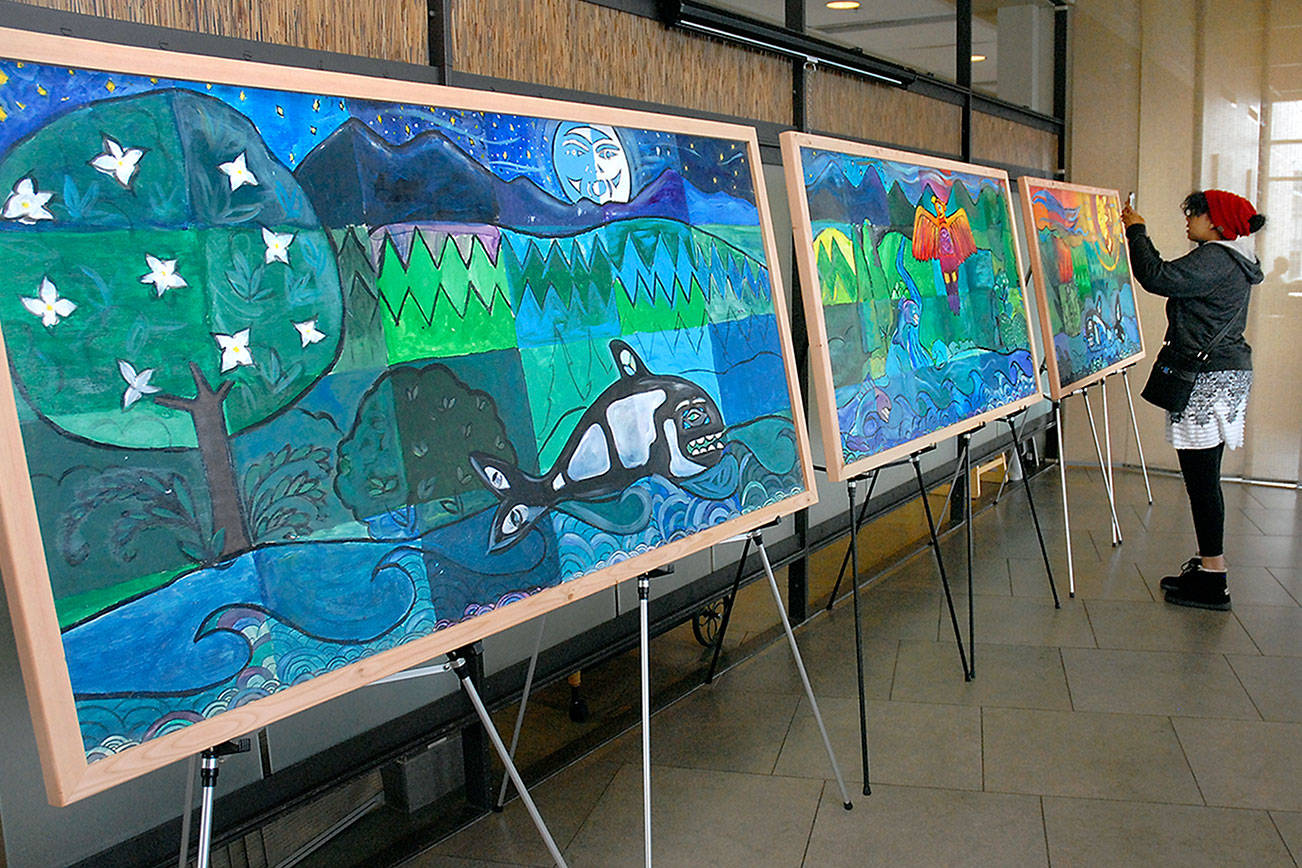 Bright mural to dress up courtyard at Olympic Medical Center