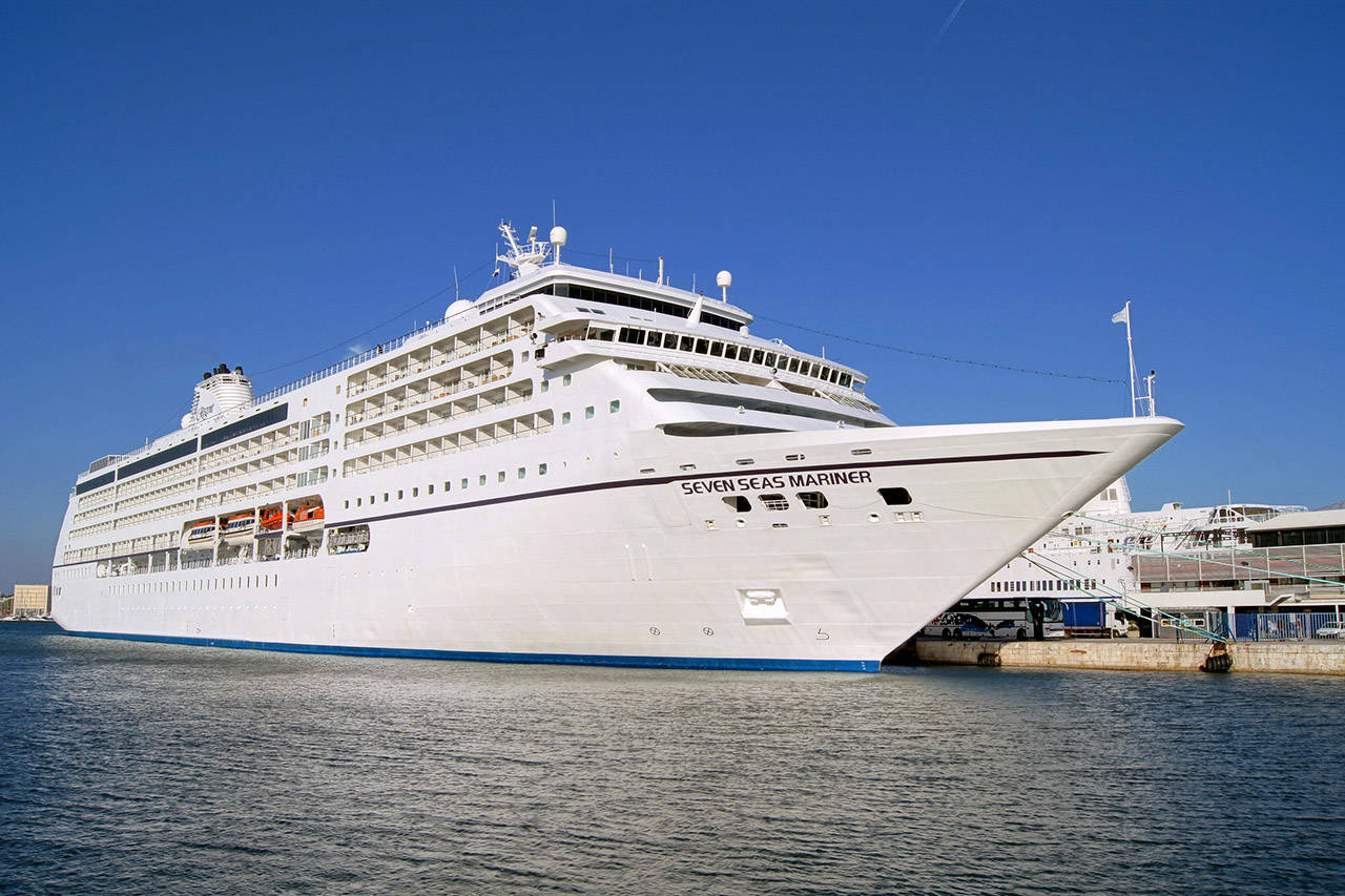 A 73-year-old man was seen falling from the Seven Seas Mariner cruise ship near the mouth of the Strait of Juan de Fuca.