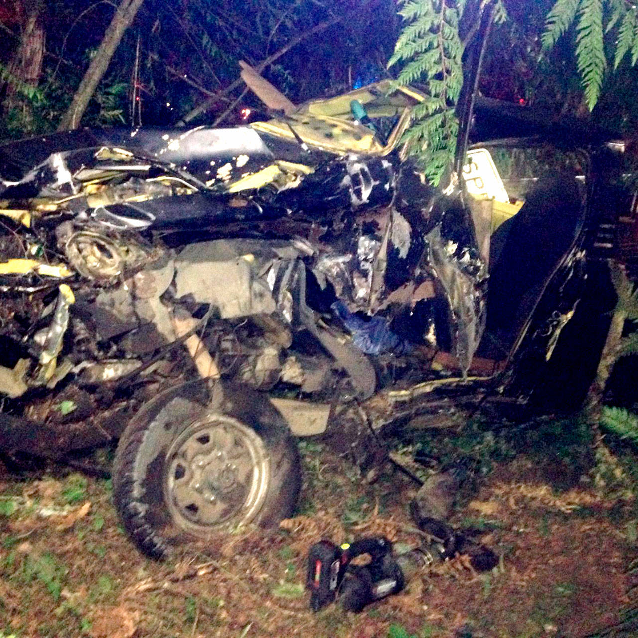 Five people were seriously injured early Saturday morning in a two-car collision near Freshwater Bay west of Port Angeles. A small pickup truck carrying three passengers collided with a full-size pickup pulling a boat at approximately 12:10 a.m. (Clallam Fire District No. 4)