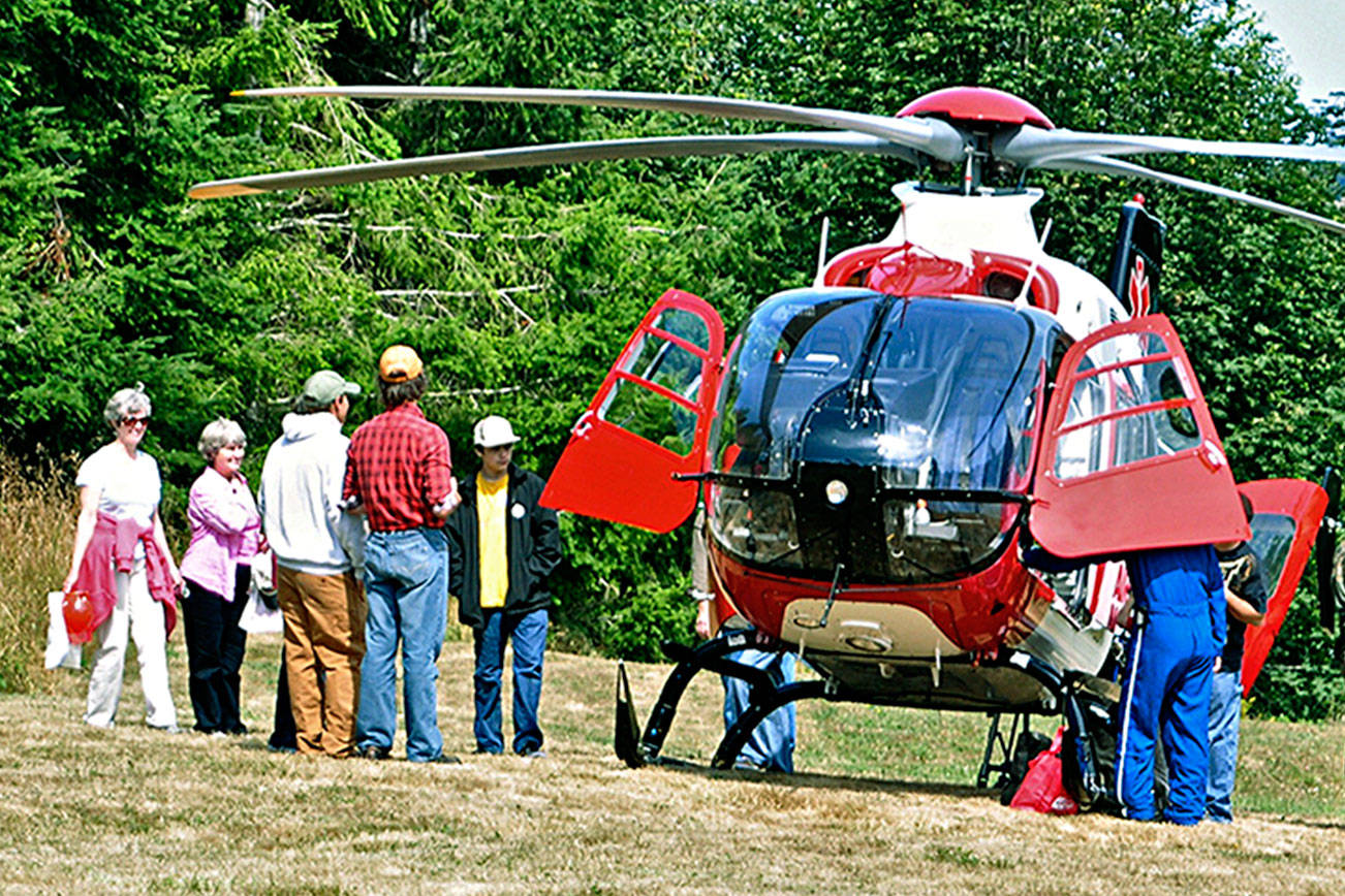 Airlift Northwest lands at Fort Discovery at Security Services’ Northwest Unity of Effort in a past year when the company was located in Jefferson County.