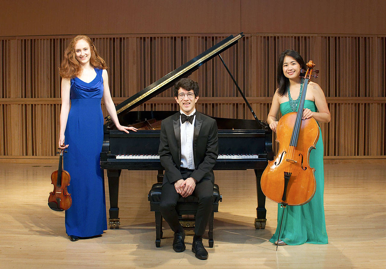 The Merz Trio will perform this weekend as part of Olympic Music Festival’s Fellowship series at Wheeler Theater in Fort Worden.