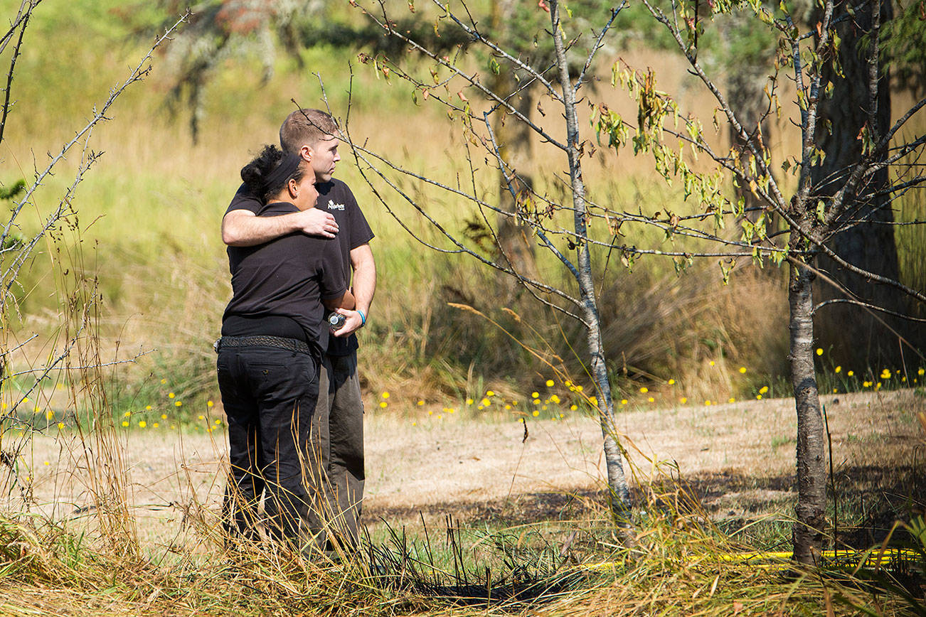Newlywed couple homeless after blaze near Port Angeles