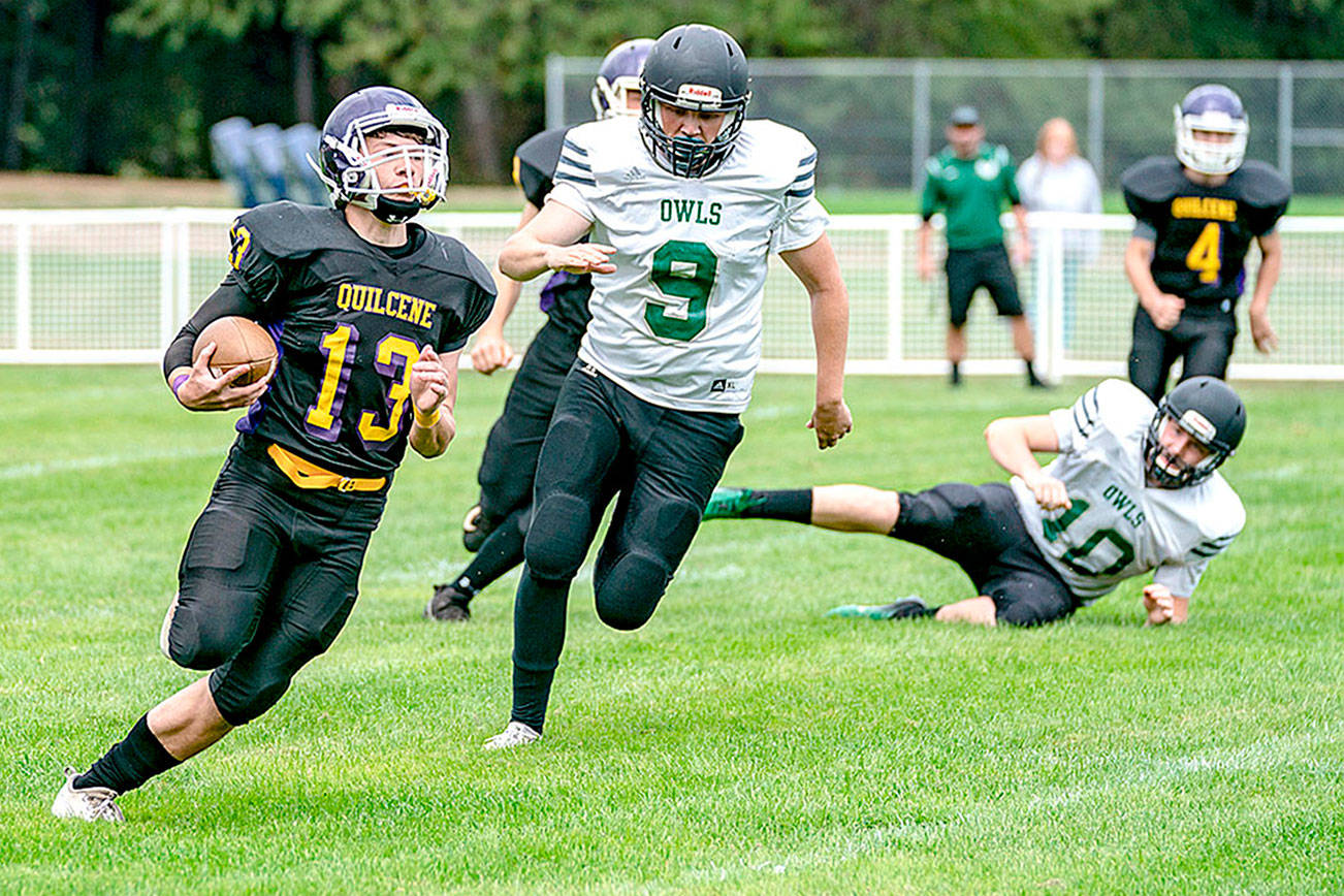 PREP FOOTBALL: Quilcene wins season-opener 54-38