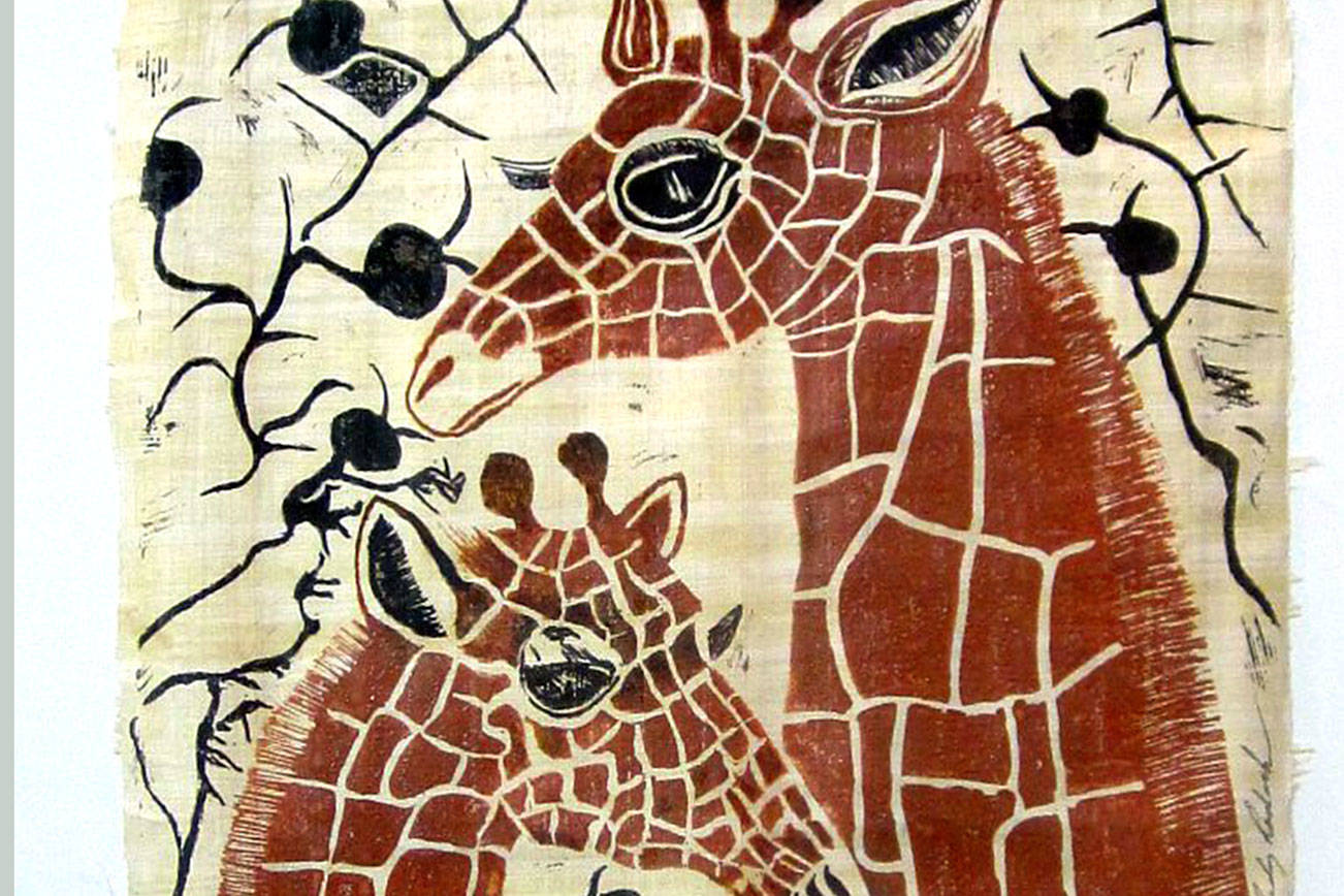 Fiber art, block prints on display in Port Angeles