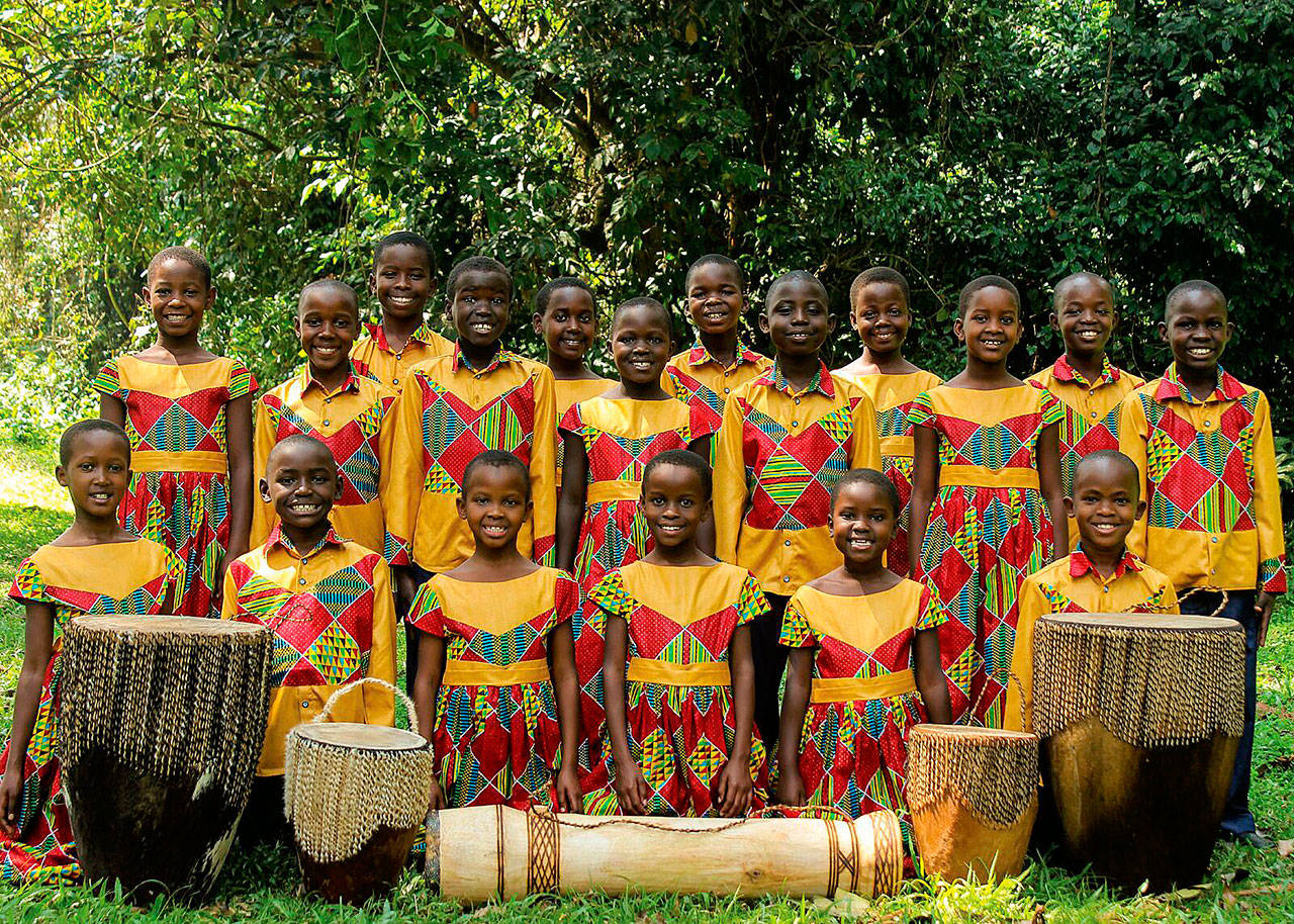 The African Children’s Choir will bring spiritual songs and dance to Port Angeles and Sequim.