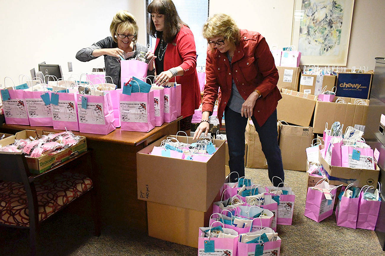 PHOTO: Bags packed for Port Townsend’s Girls Night Out