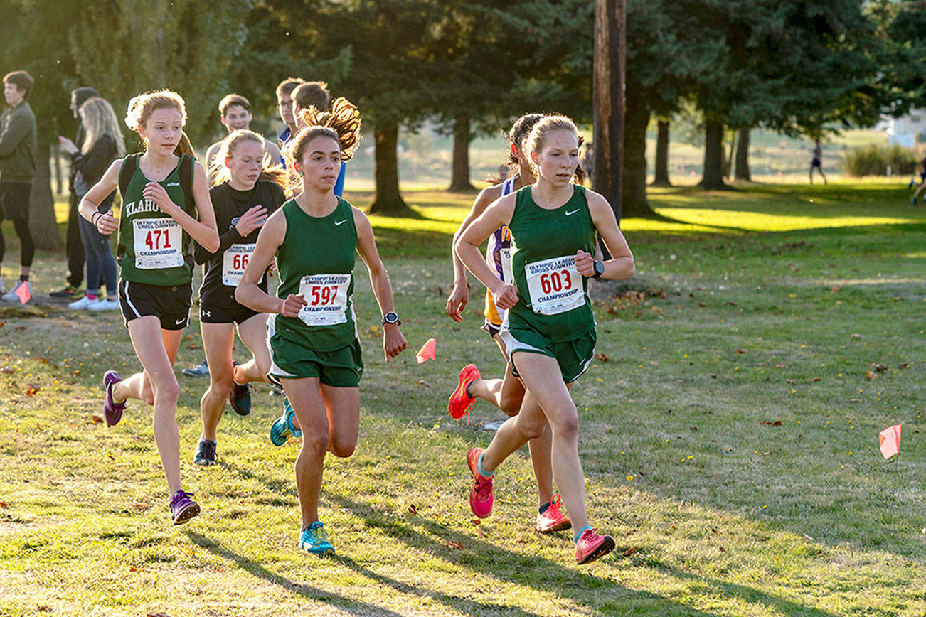 CROSS COUNTRY: Roughrider girls win league; Sequim’s Bingham wins