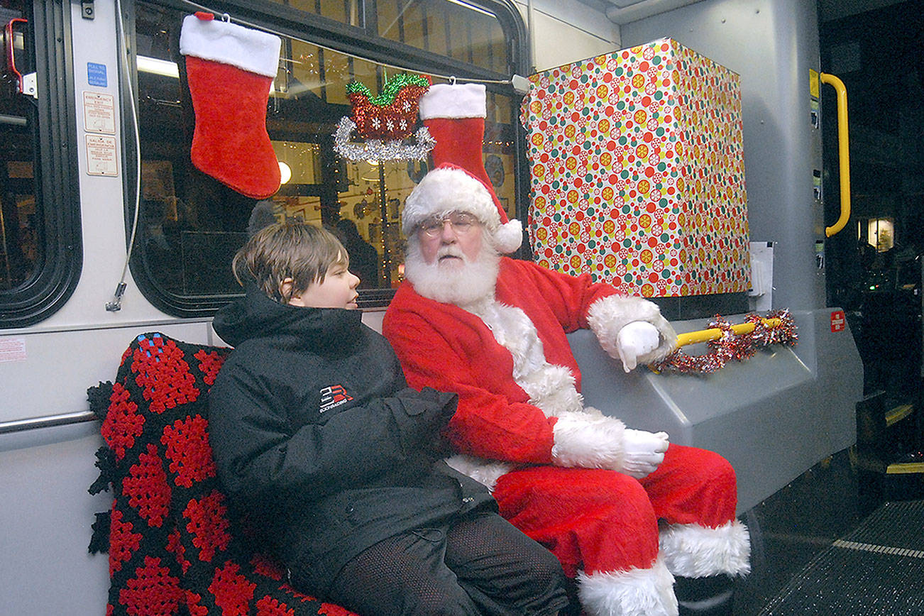 PHOTO: Santa comes to Port Angeles