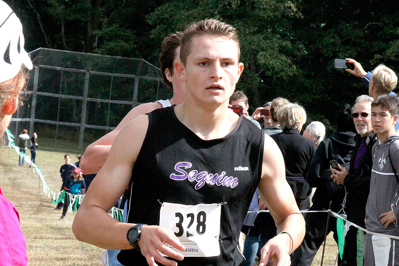 ALL-PENINSULA MVP BOYS CROSS COUNTRY: Sequim’s Murray Bingham giving it his all his senior year