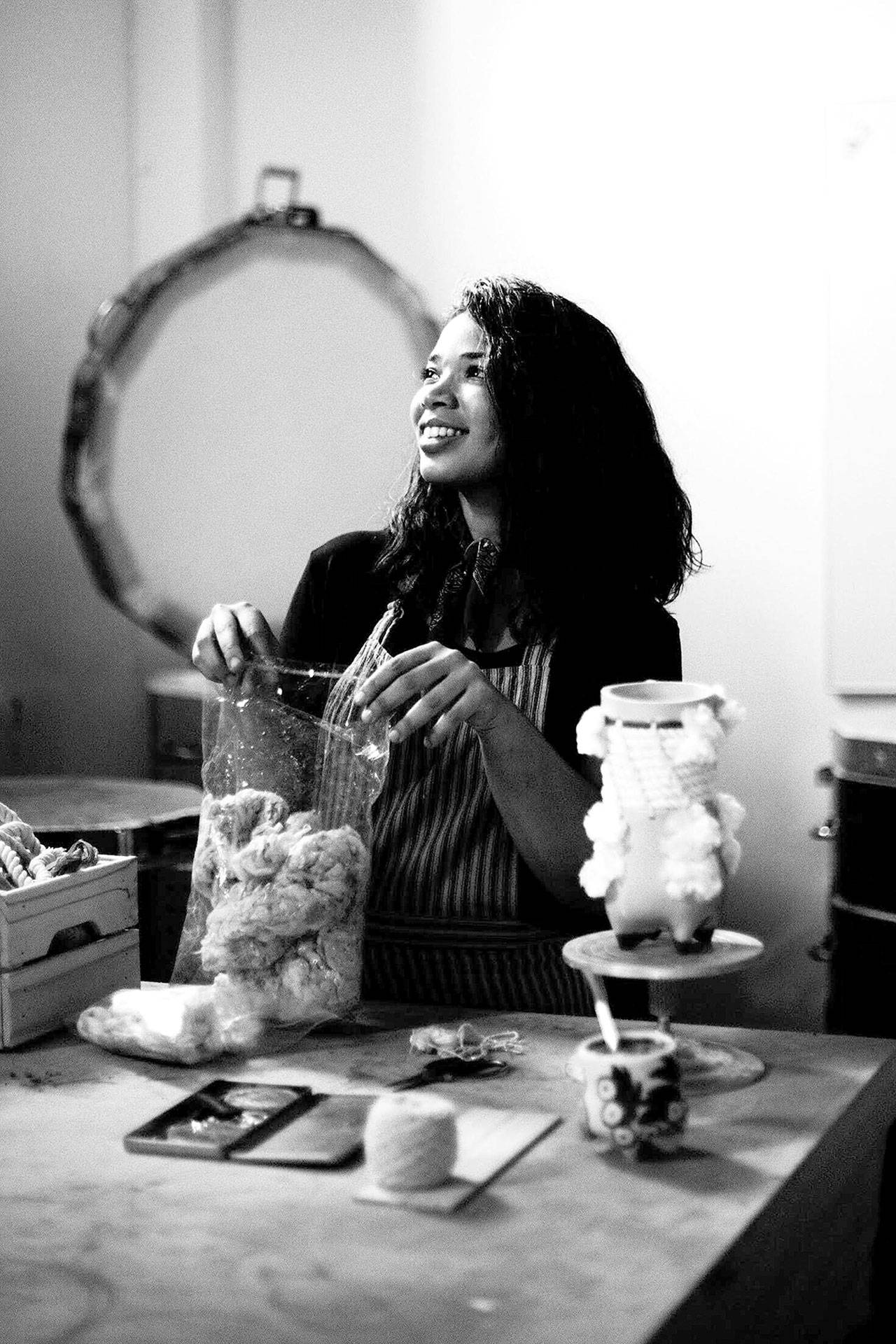 Ceramicist Kira Tippenhauer of Miami is curator of “Material as Metaphor,” a new show featuring art by four women from immigrant families at the Port Angeles Fine Arts Center.