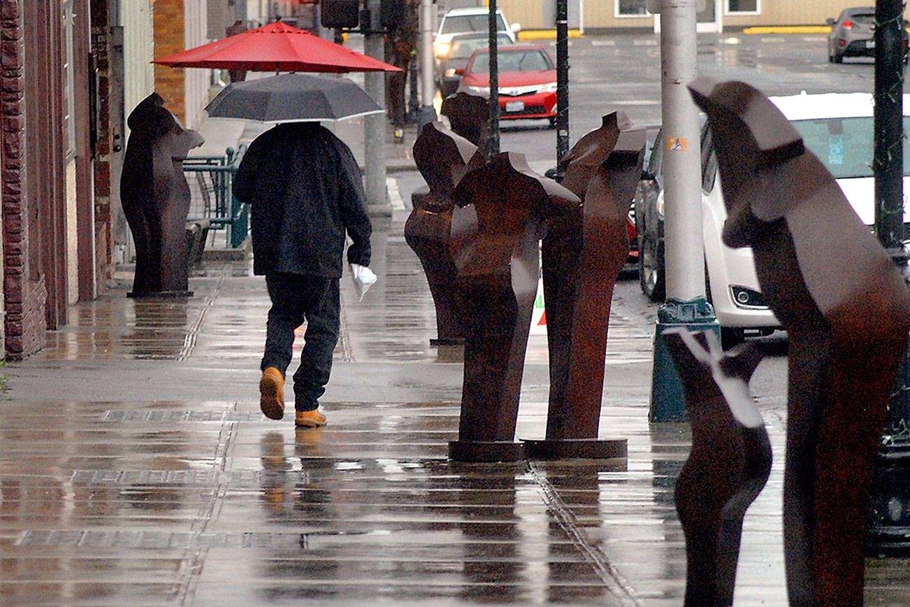 PHOTO: ‘Tis the (soggy) season in Port Angeles