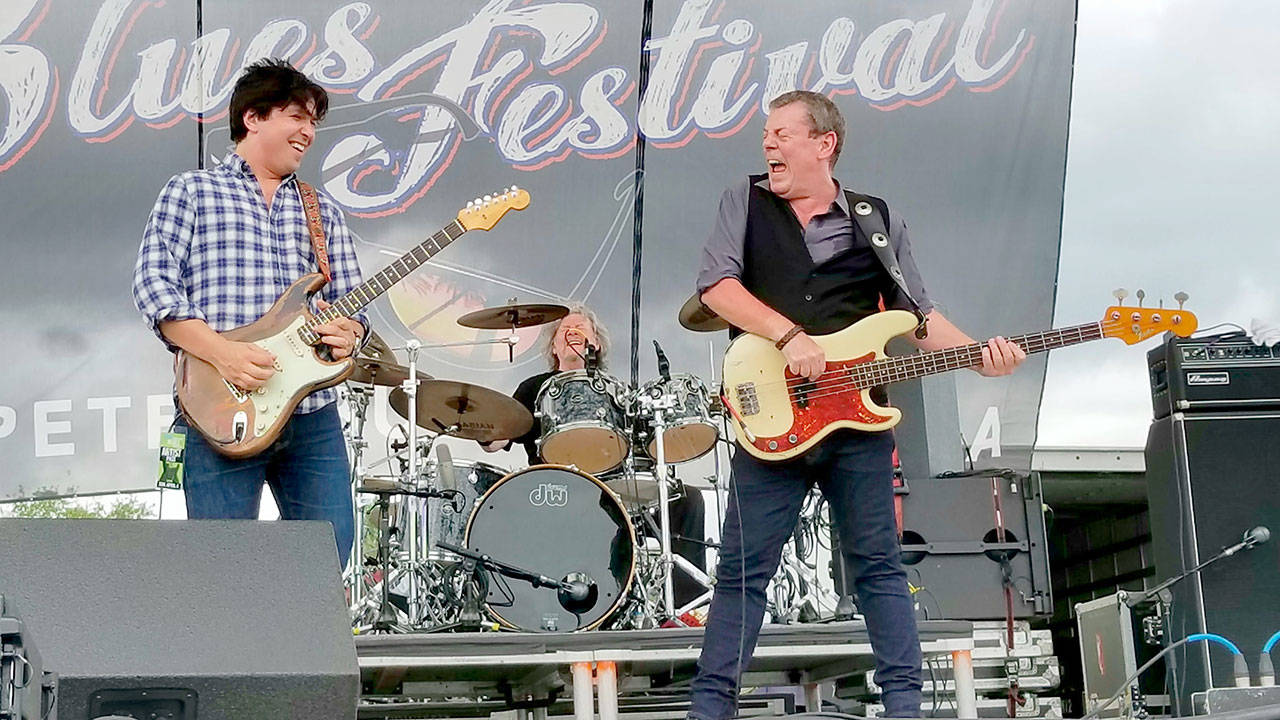 Danny Knowles, left, drummer Ted McKenna and guitarist George McAvoy will perform as Band of Friends at Studio Bob in Port Angeles.