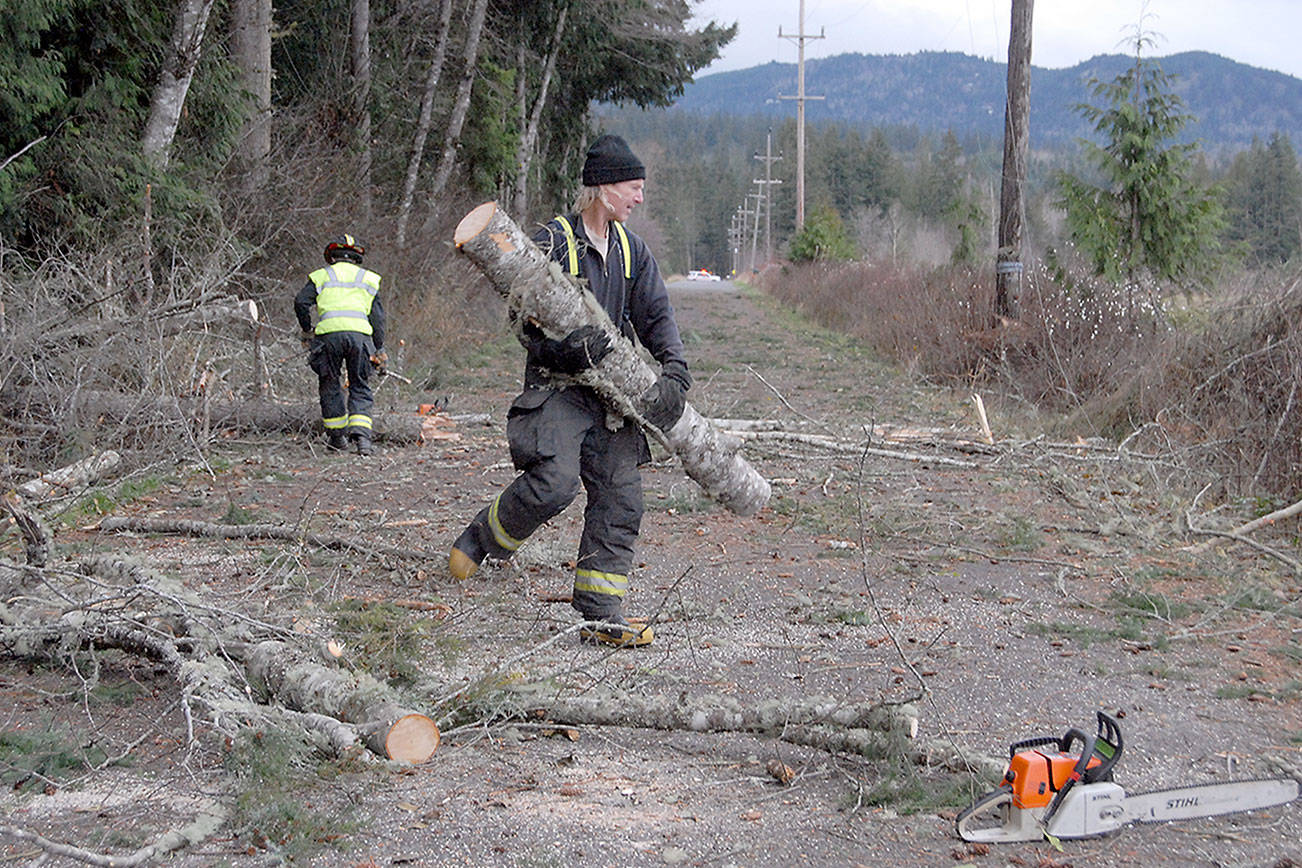 Winds wallop Olympic Peninsula