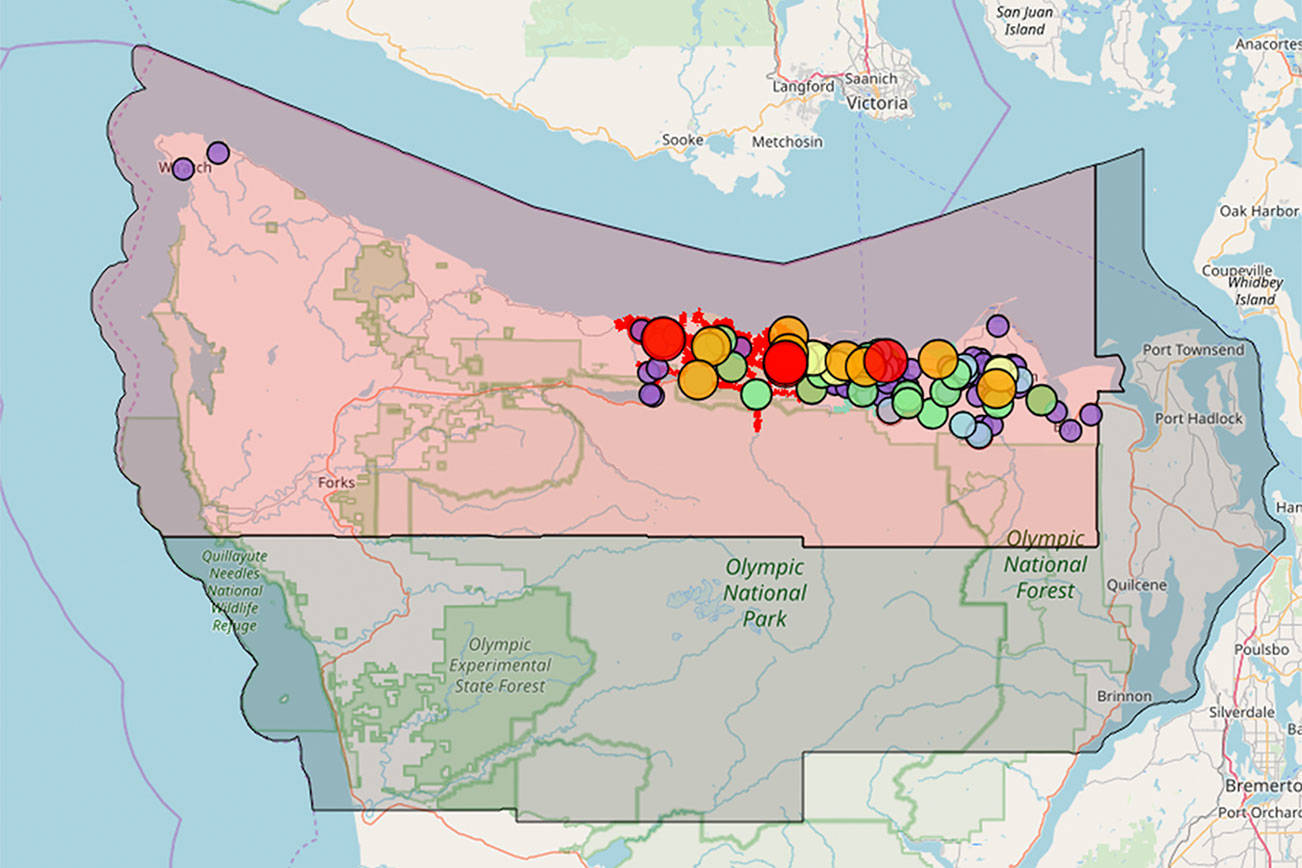 Crews working to restore power in Clallam