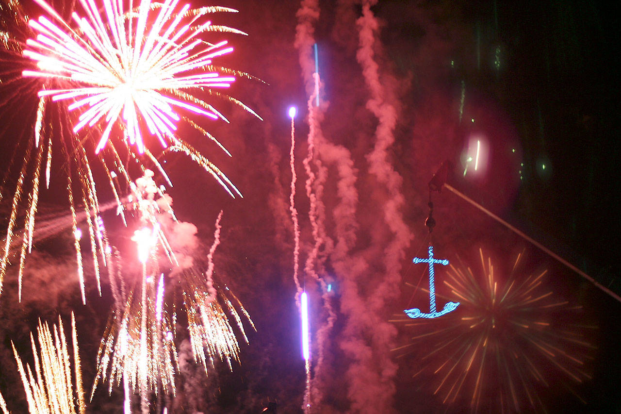 Fireworks will again be a part of the plan for this year’s Port Townsend First Night celebration Sunday night. (Jefferson County Historical Society)