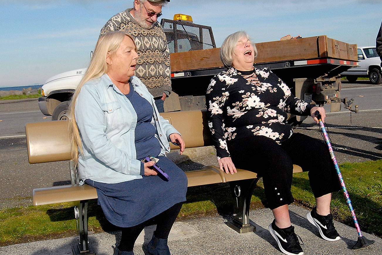 First of its kind carbon fiber bench installed at Ediz Hook