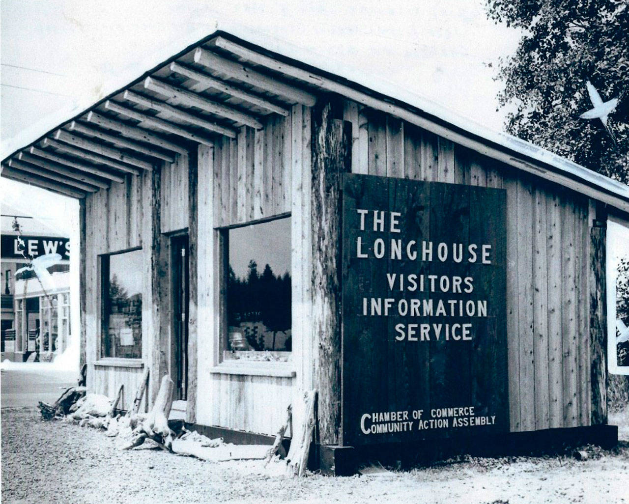 The Chamber of Commerce Building at 902 E. First St. in Port Angeles is shown in 1954. (Floyd Gossard)
