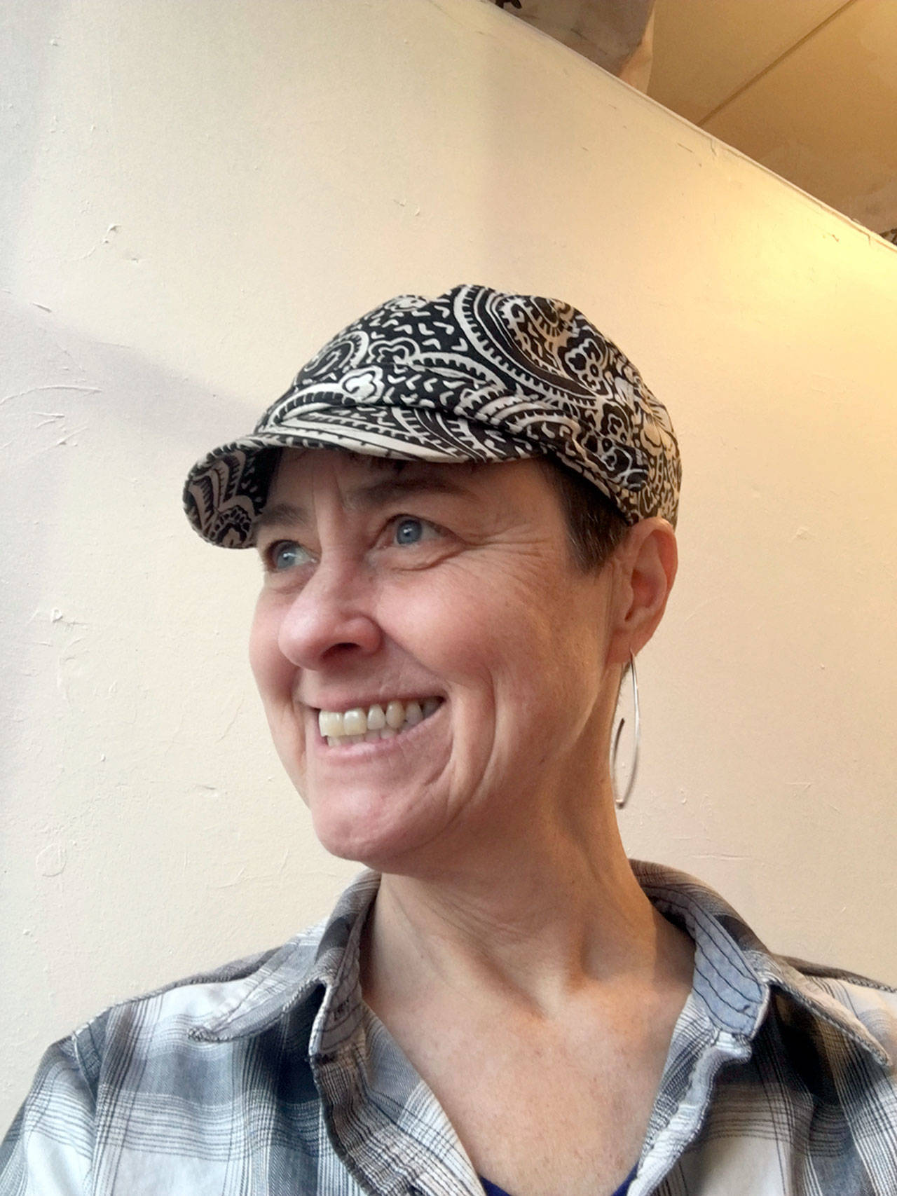 Port Townsend’s Margie McDonald has created the set for “Frozen Borders.”