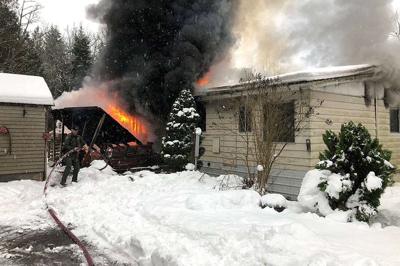 Chimacum home is site of fully involved blaze