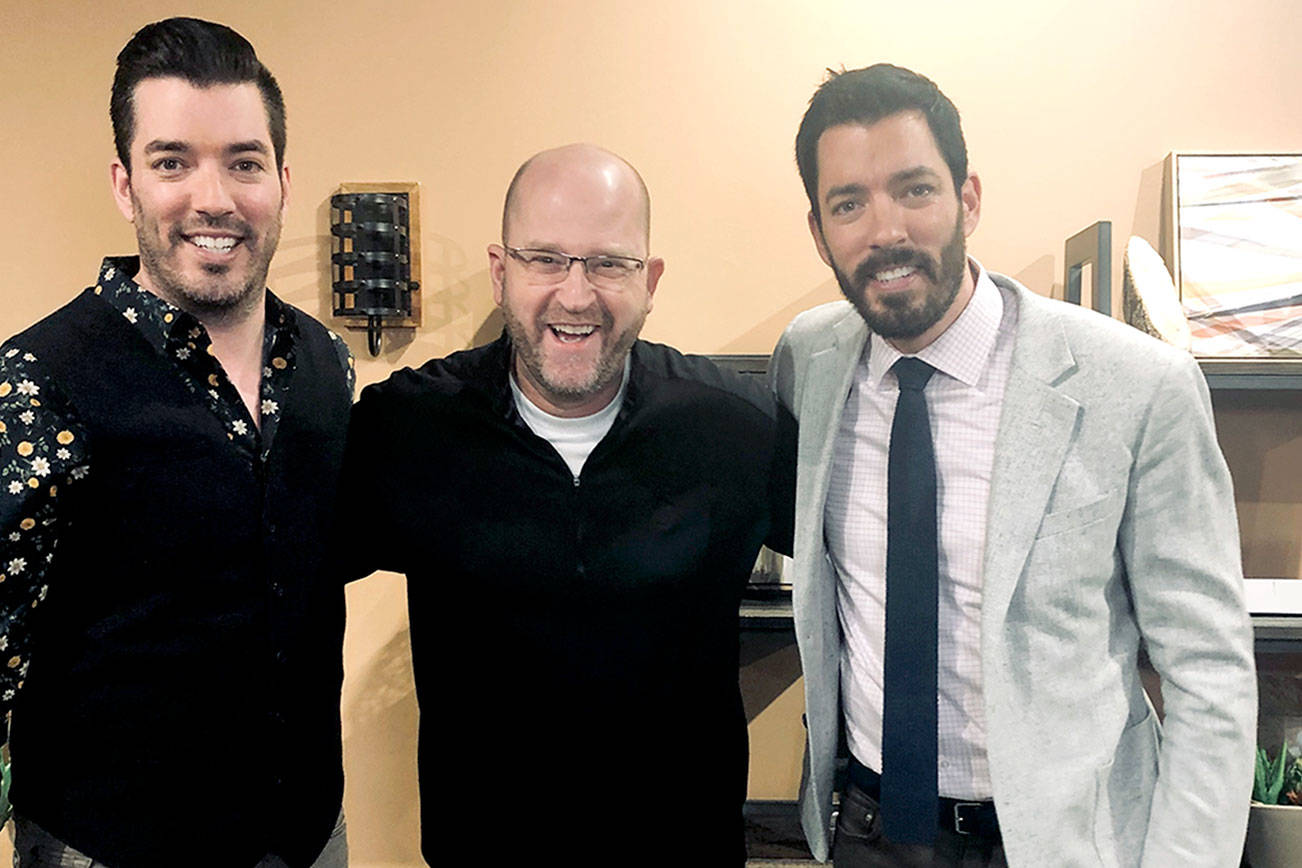 PHOTO: Port Angeles business owner dines with home improvement duo