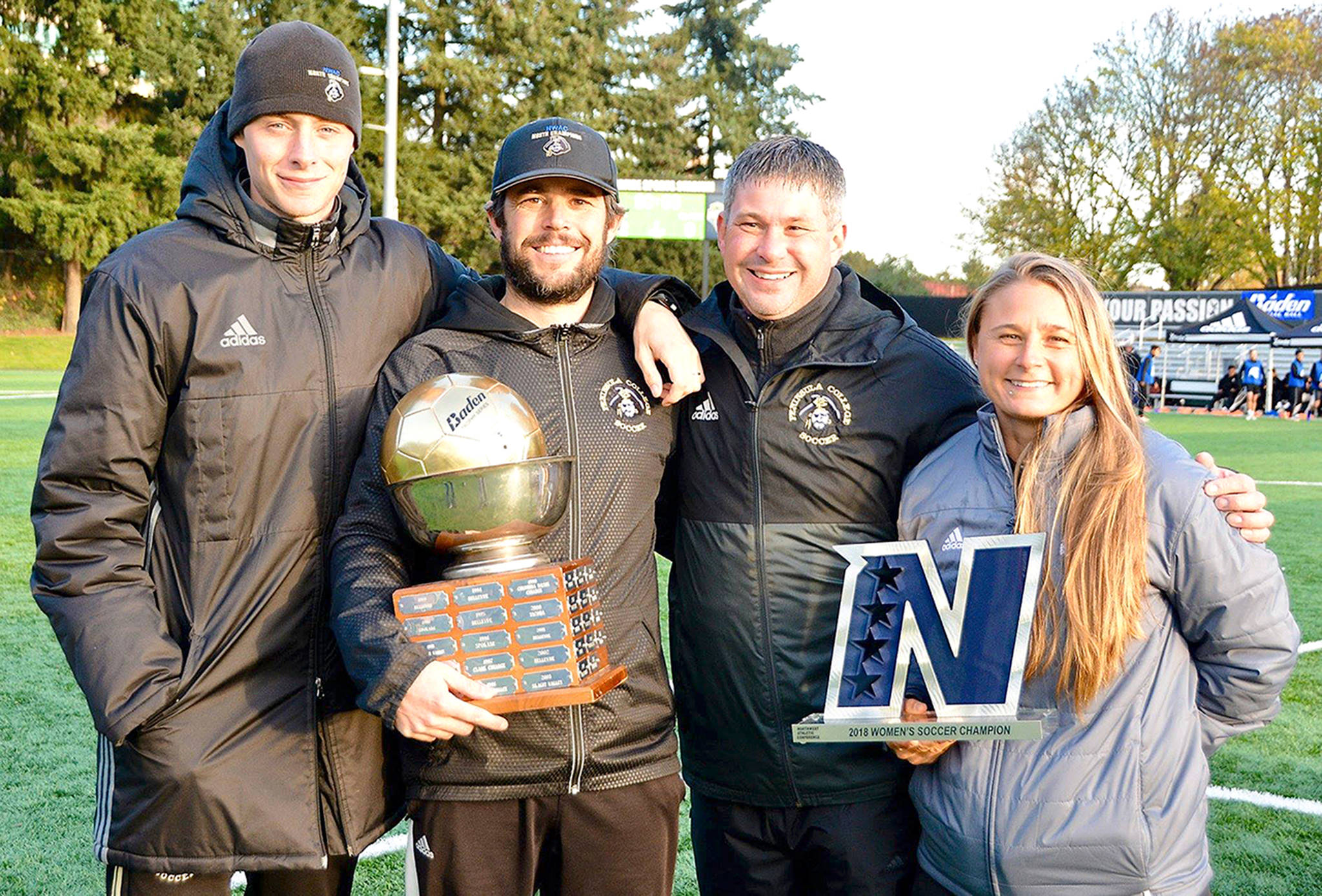 COLLEGE SOCCER: Peninsula’s Kanyon Anderson honored as conference Coach of the Year