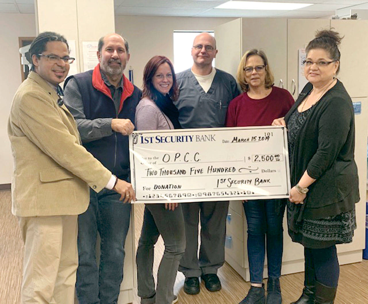 From left are Tyrone Beatty, Gerald Stephanz Jr., Amy Miller, Michael Salyer, Mary Hogan and Elisa Simonsen.