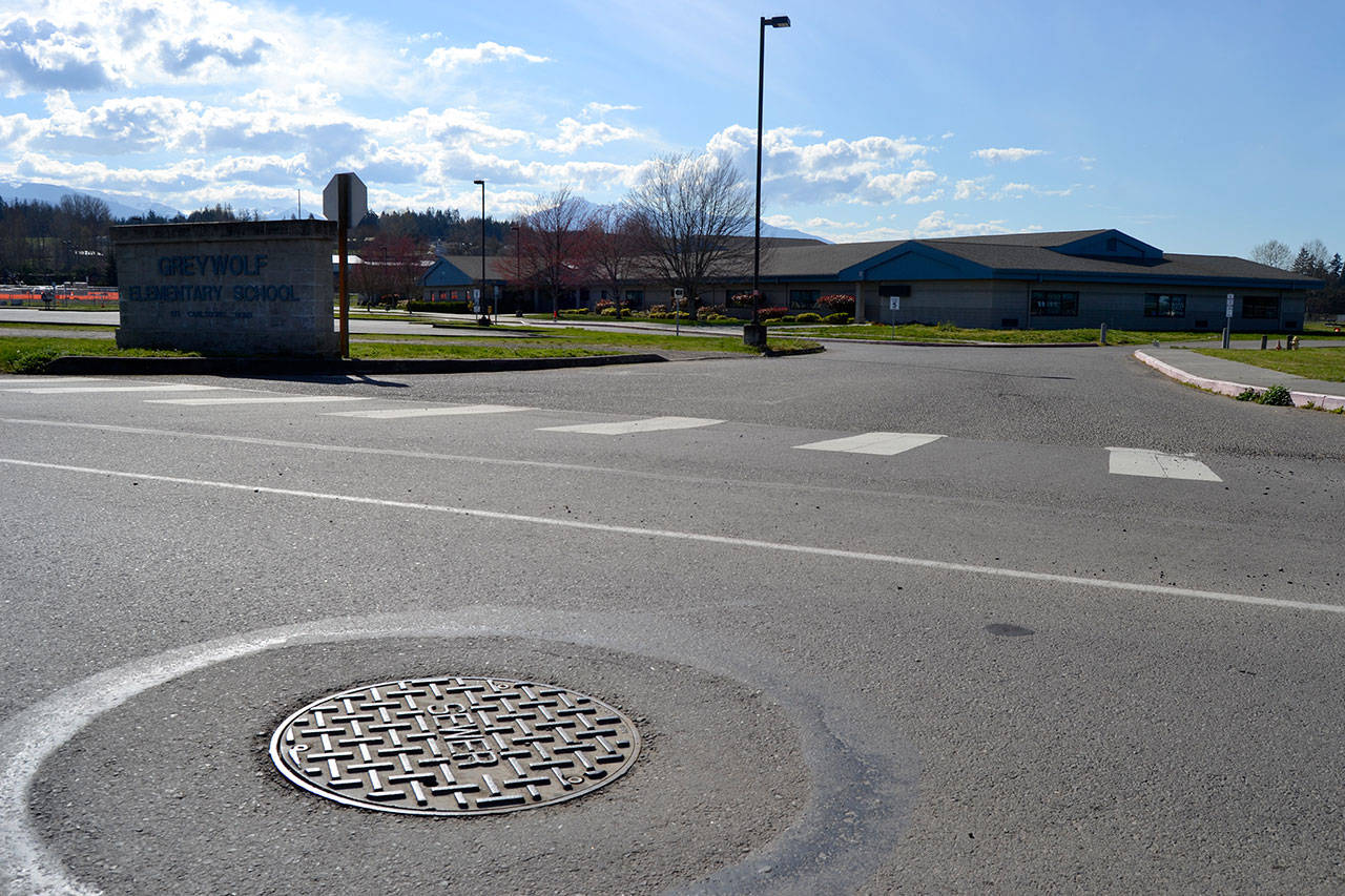 Sequim School District leaders learned last week that an indefinite extension for connecting Greywolf Elementary School at a lower rate wasn’t allowed in the current ordinance. (Matthew Nash/Olympic Peninsula News Group)