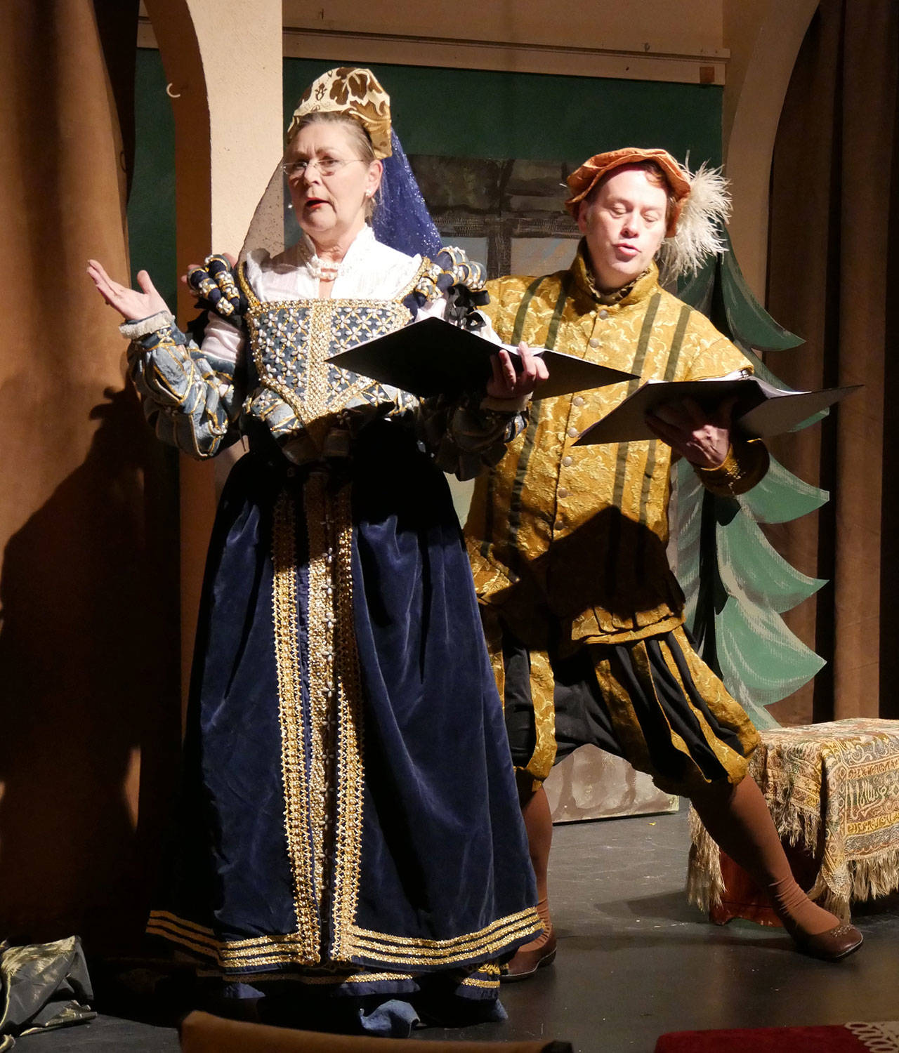 Lynne Murphy and Richard Stephens perform in last year’s “Shakespeare on Love” event. Photo courtesy of Olympic Theatre Arts