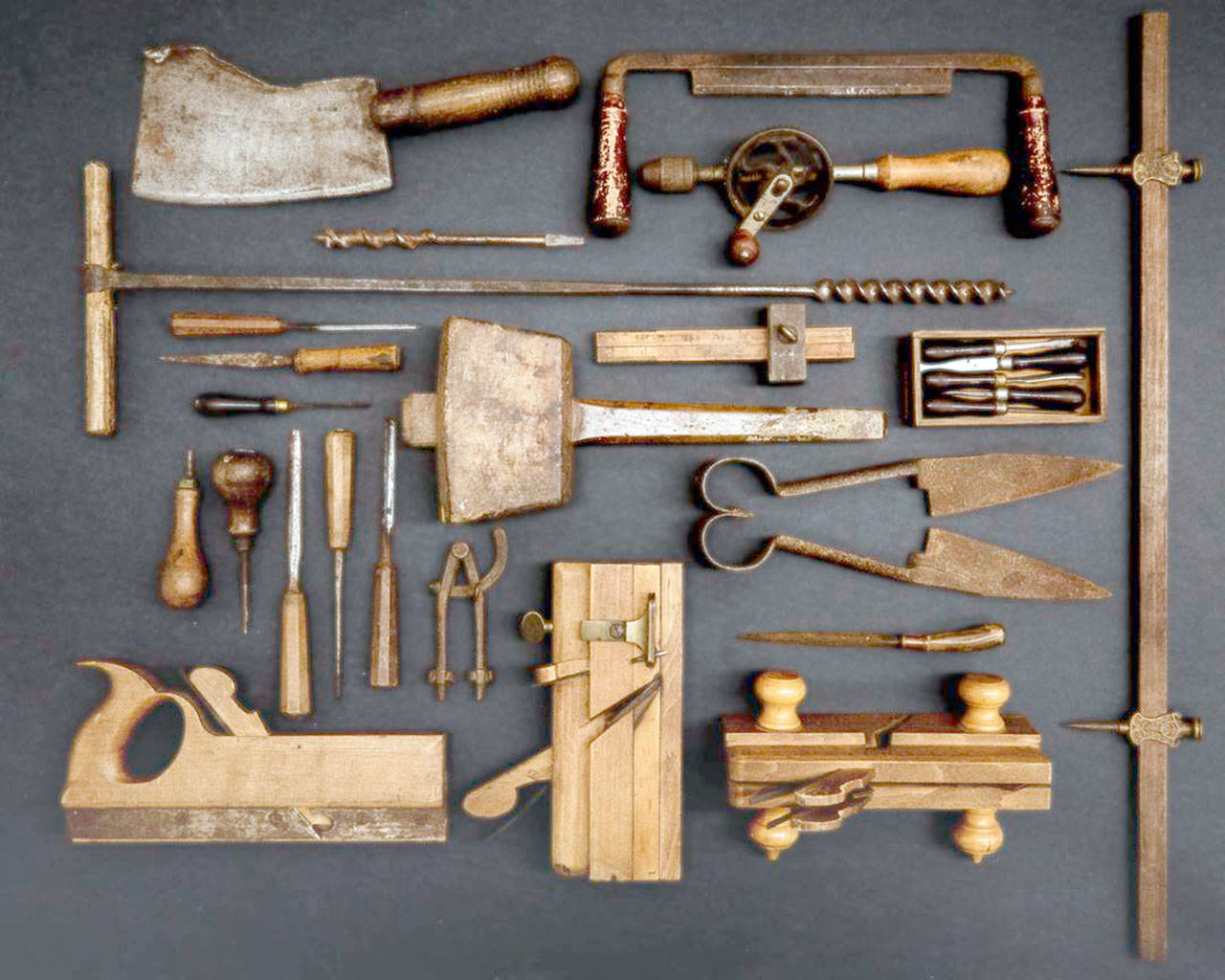 Horace Tucker’s tools are among the many artifacts in the Jefferson County Historical Society’s collection. (Ann Welch)