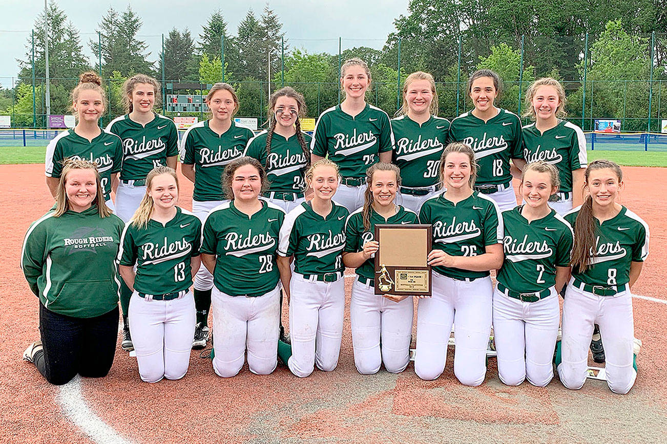 PREP SOFTBALL: Roughriders take district title over Sequim; both to state