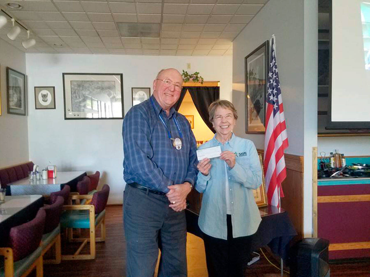 PHOTO: Kiwanis Club of Port Angeles donates $500 to program