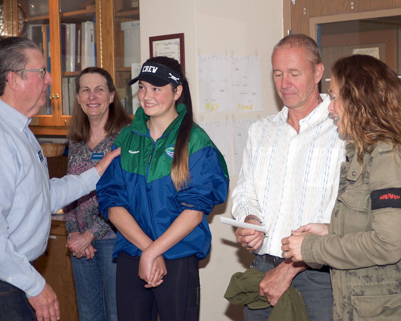 PHOTO: Port Angeles rower presented $625