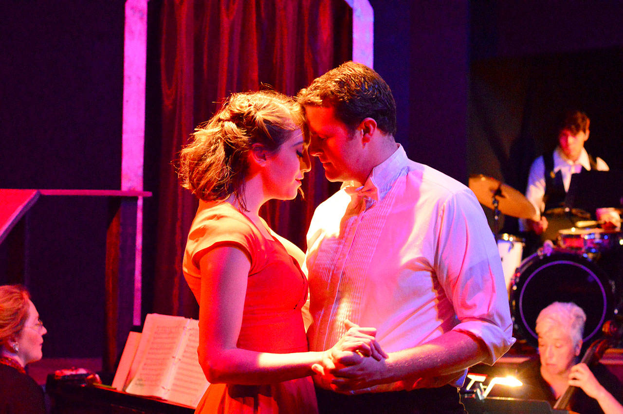 Selena Tibert and Michael Covert star in the Cole Porter cabaret at the Key City Playhouse. The Port Townsend production is in its final week. (Diane Urbani de la Paz/for Peninsula Daily News)